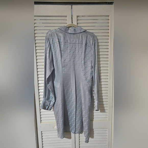 Fendi Light Blue Belted Dress - Picture 4 of 16